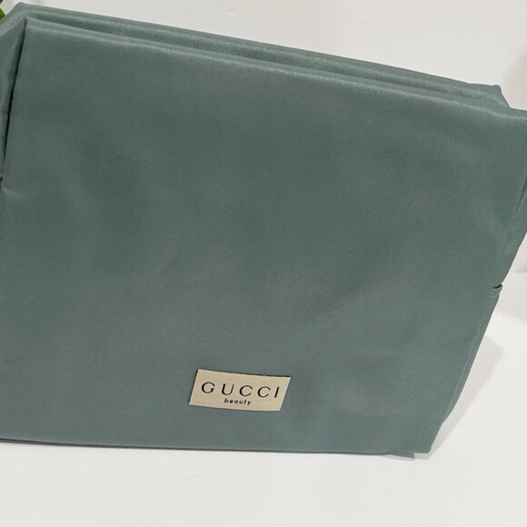 GUCCI Beauty Teal Toiletry Pouch Bag NEW - Picture 3 of 7